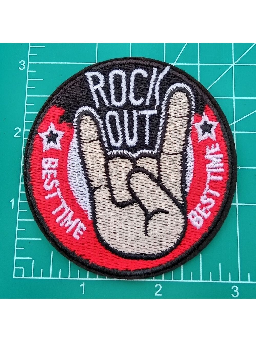 🆓 Free W/Purchase Rock Out Embroidered Patch